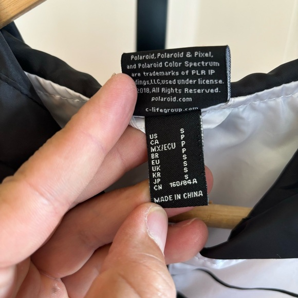 Polaroid Super Color Hoodie Windbreaker Full Zip Jacket Womens Small *NOTE - Picture 4 of 10